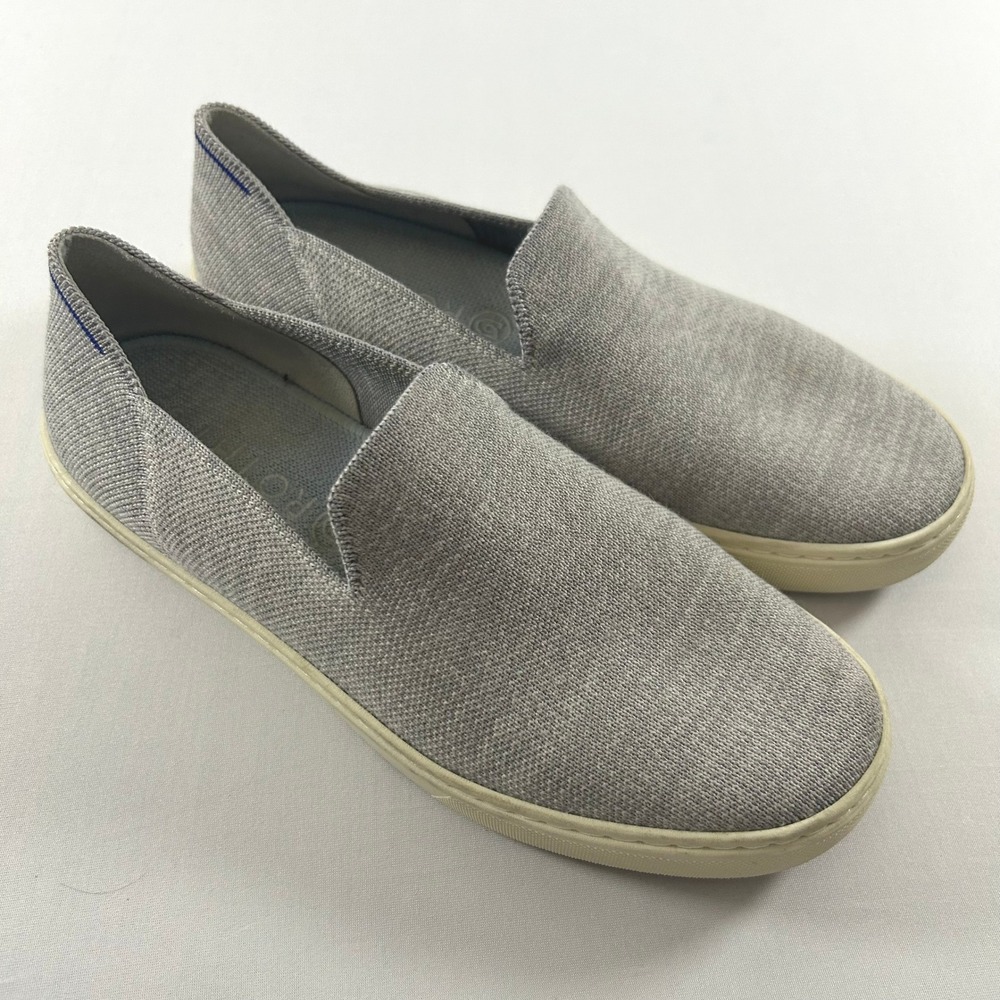 Rothy's The Sneaker Women 7.5 Heather Grey Slip On Knit Comfort Washable Flat